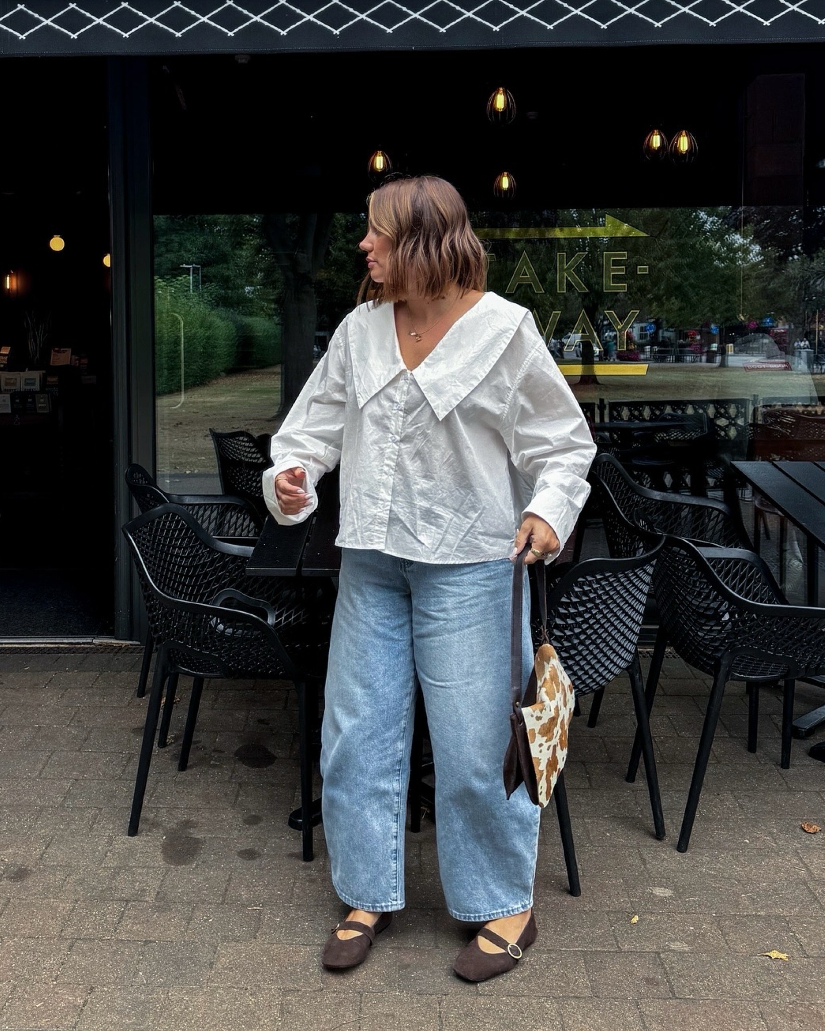 I’m wearing an XL in the blouse for reference, but a L would have been ok

#LTKuk #LTKautumn #LTKmidsize