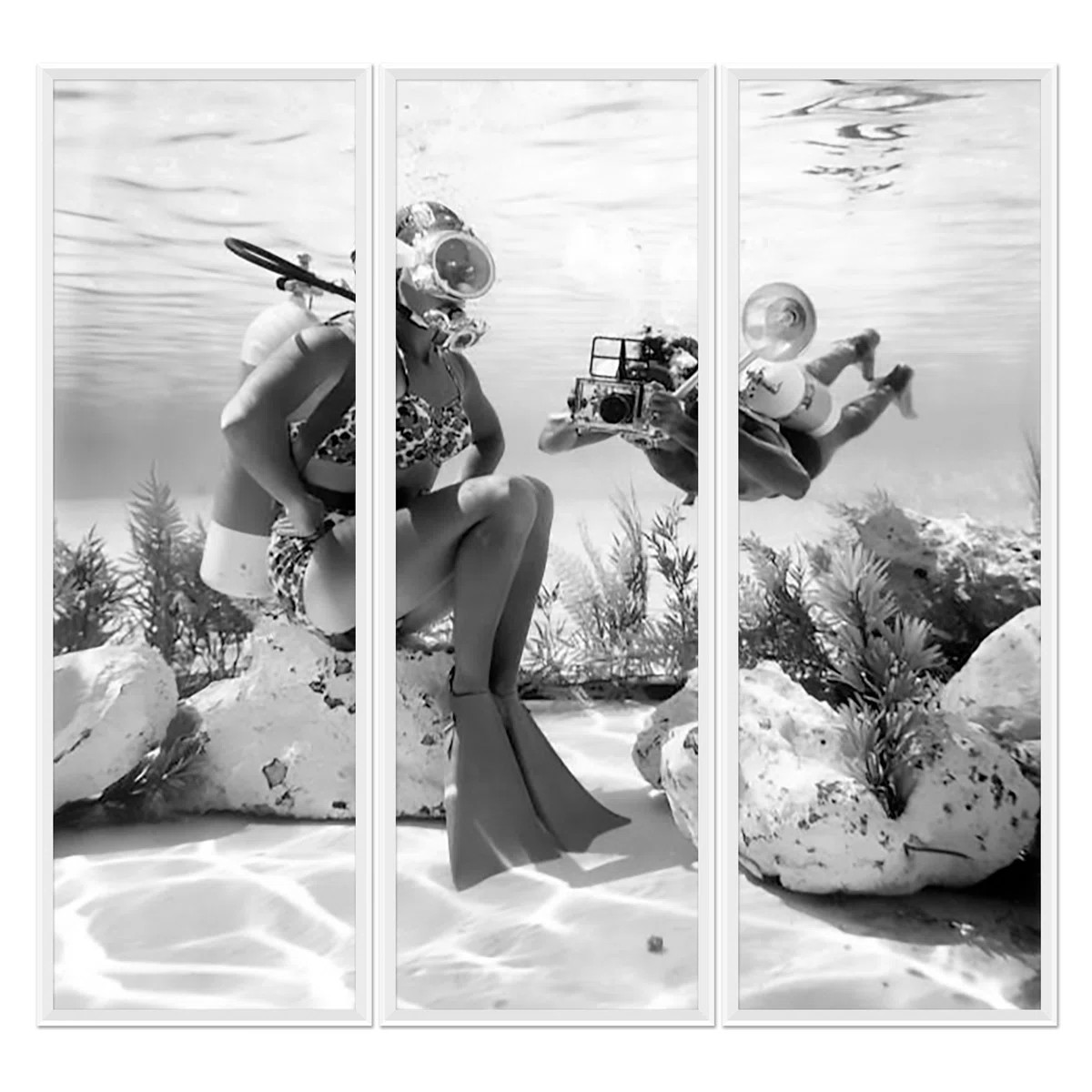 " Scuba Diver Tryptic " by Soicher Marin Archives 3 - Pieces | Wayfair North America