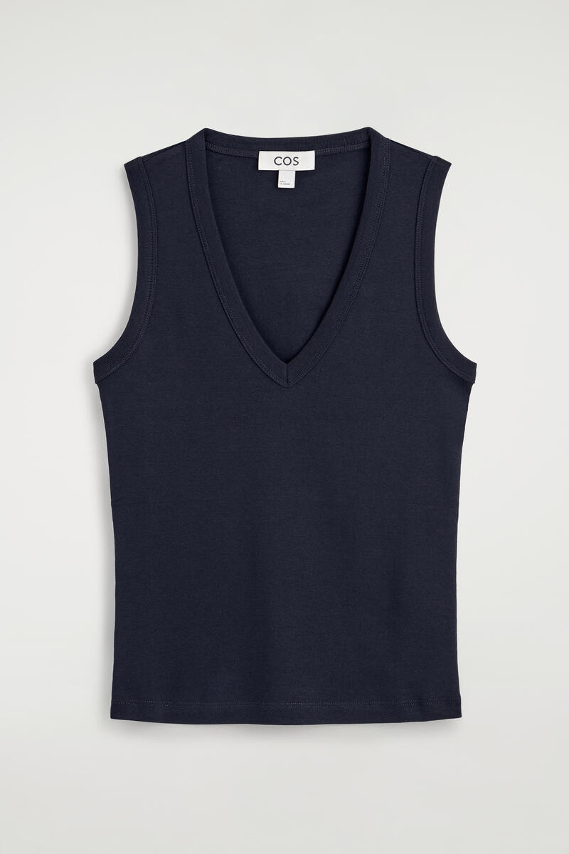Cotton V-Neck Tank Top | COS (US)