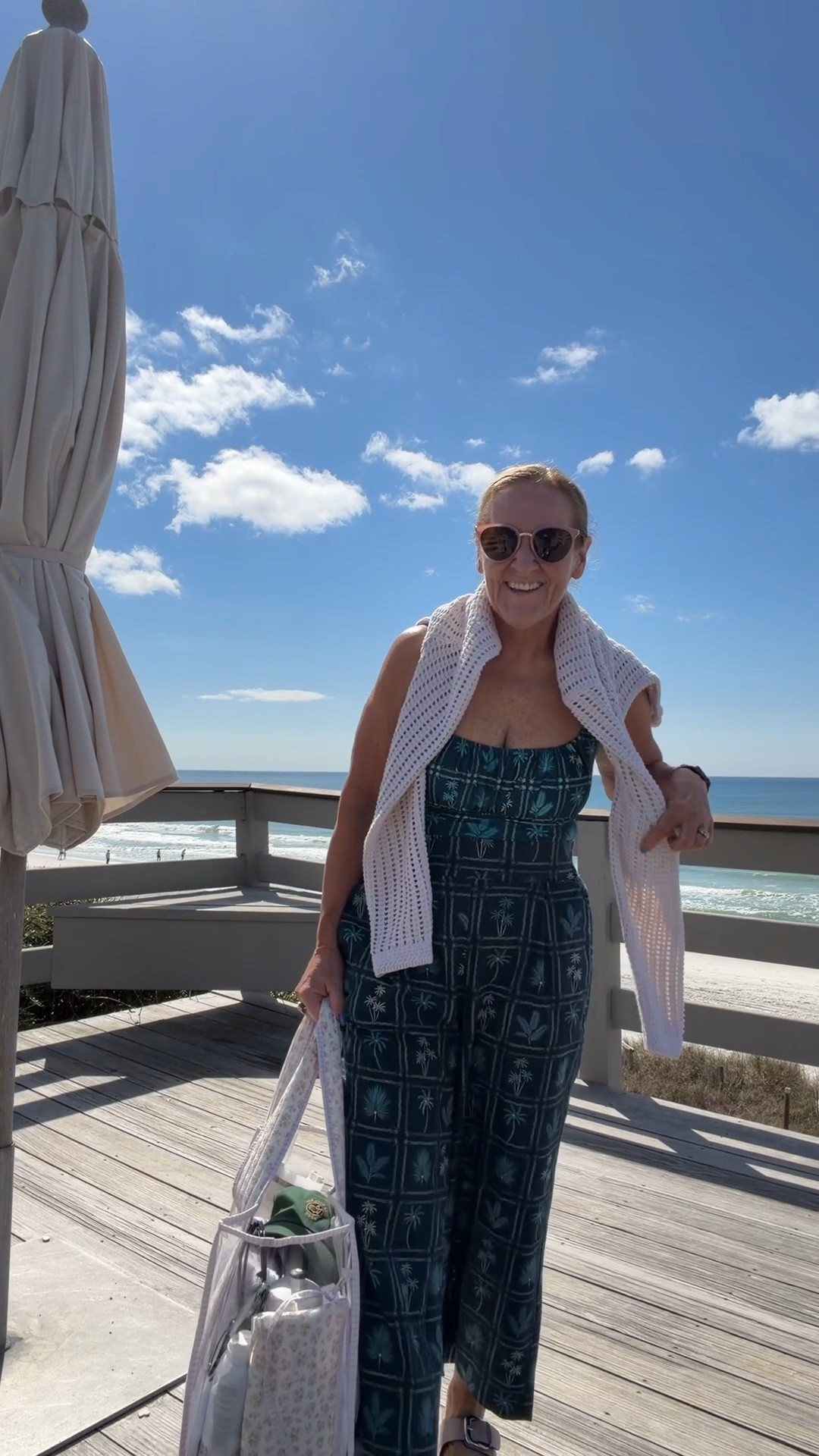 Some colors of this jelly tote are 30% off on Amazon prime 
Suit and linen pages size medium 
Sweater size medium 

#LTKOver40 #LTKSaleAlert #LTKSwim