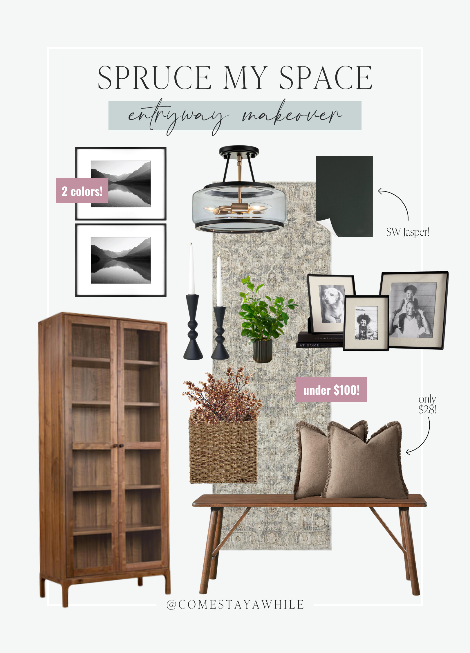 Loving these elegant picks for an updated entryway! 

This week on Spruce My Space I showed you how to create an updated and inviting entryway for your home! Follow along for weekly room transformation ideas! 

Entryway | Home Decor | Area Rug | Tall Cabinet | Look for Less 

 #LTKHome