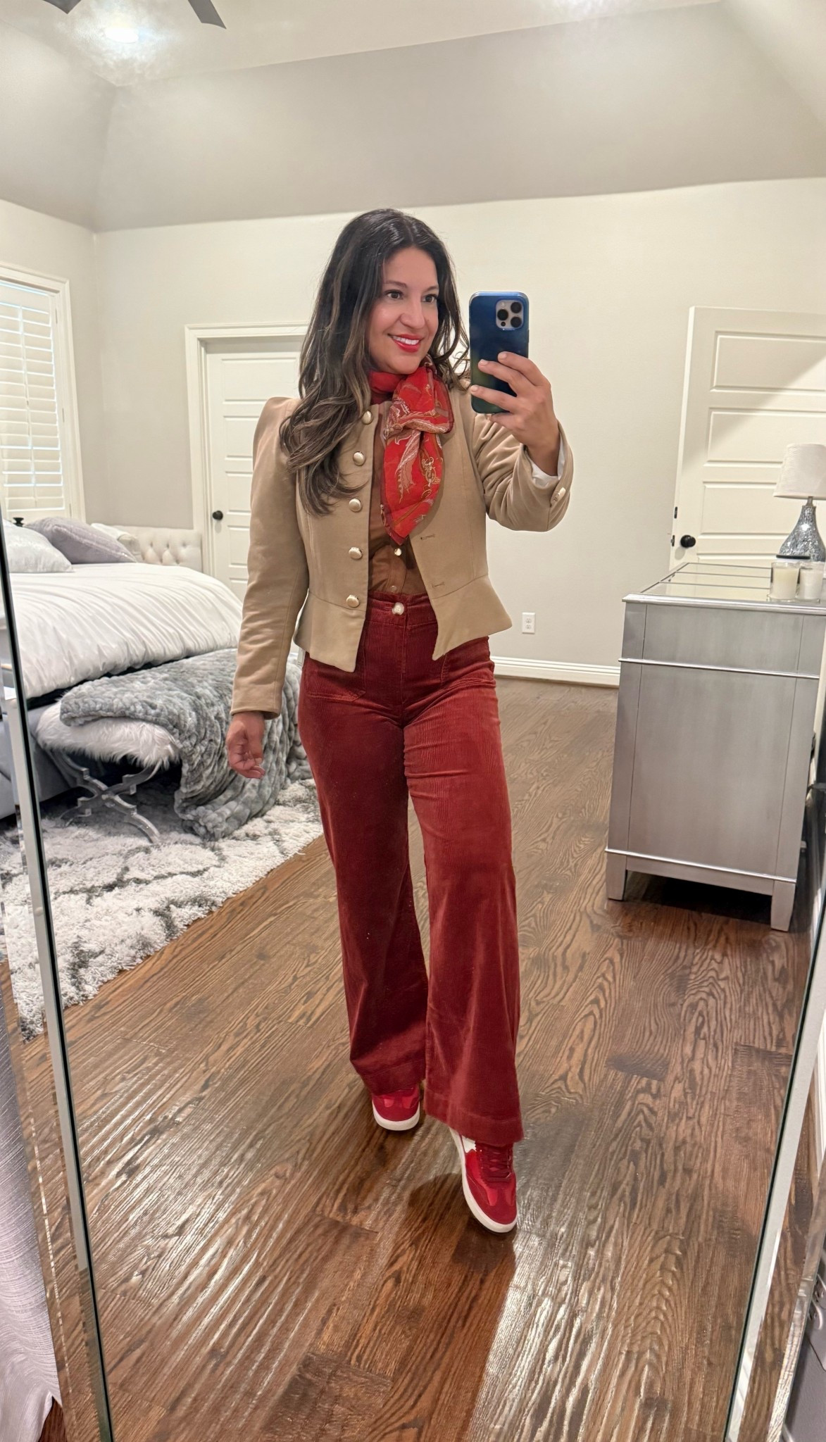 More fun fall colors and my favorite high waisted corduroy pants in a brick red!

I’m wearing my usual jean size in the pants and a small in the top. 

#LTKHoliday #LTKSeasonal #LTKTravel