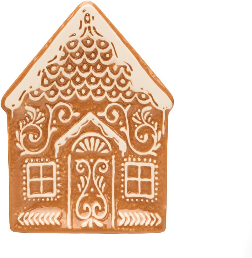 Godinger Dessert Plate, Snack Plate, Candy Plate, Holiday Plate, Gingerbread House Plate – Idea... | Amazon (US)