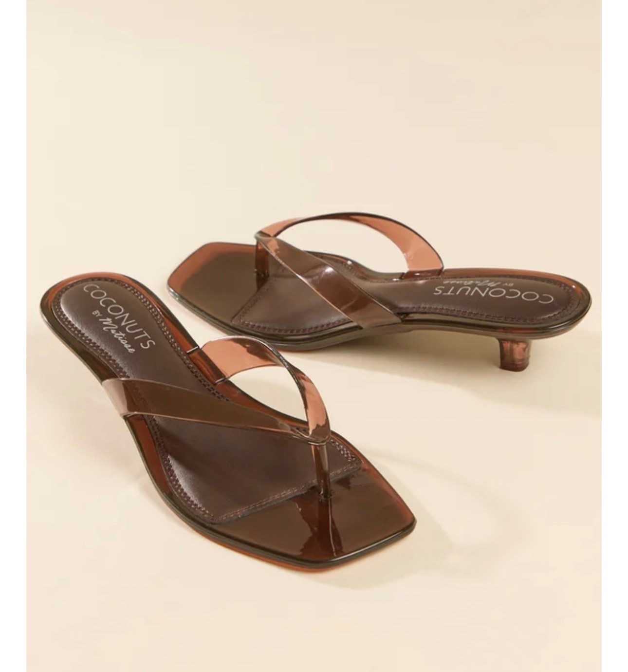 You know I LOVE these kitten heels! I have clear and black and am now adding brown to the mix!! 