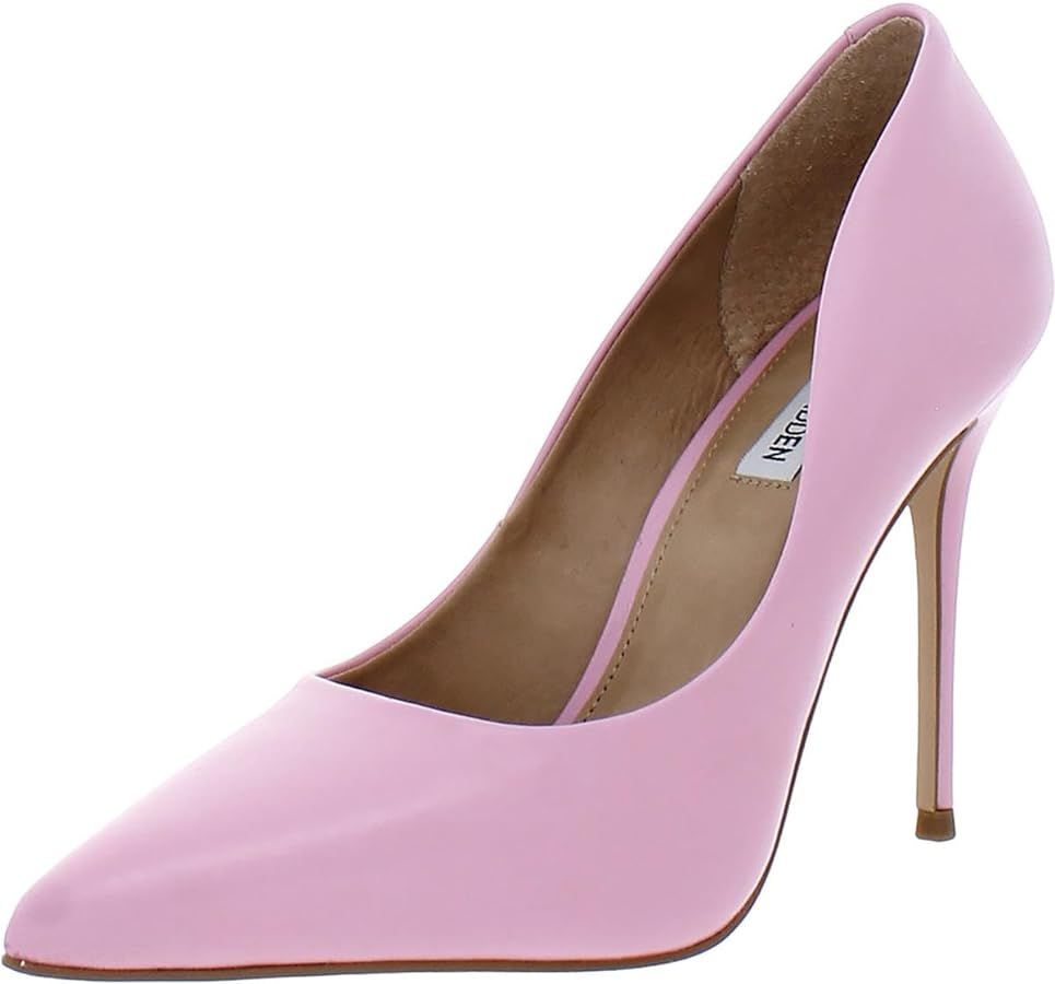 Steve Madden Womens Daisie Leather Stiletto Heels Pink 9 Medium (B,M) | Amazon (US)