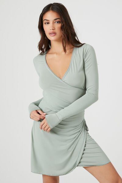 Ruched Mini Wrap Dress | Forever 21