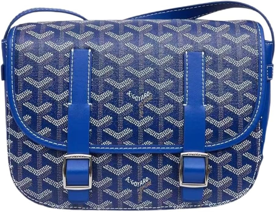 Vintage Saddle Messenger Bag for Women - Printed Canvas Crossbody Bag with Top Handle, Classic Sm... | Amazon (US)