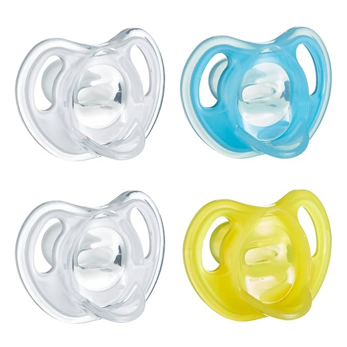 Tommee Tippee Ultra-light Silicone Pacifier, 6-18 Months, 100% BPA-Free Silicone, Symmetrical One... | Amazon (US)