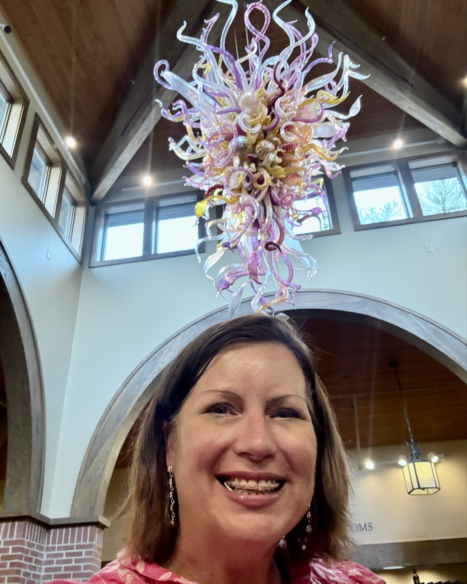 The Dale Chihuly chandelier was so beautiful at the Biltmore Estate Winery 🥰🥰 

I love Chihuly’s artwork. I had the opportunity to go to his original studio in Seattle when I was in law school where he had a lap pool with his beautiful hand blown glass under glass at the bottom of the pool gloom

#LTKFamily #LTKTravel #LTKOver40