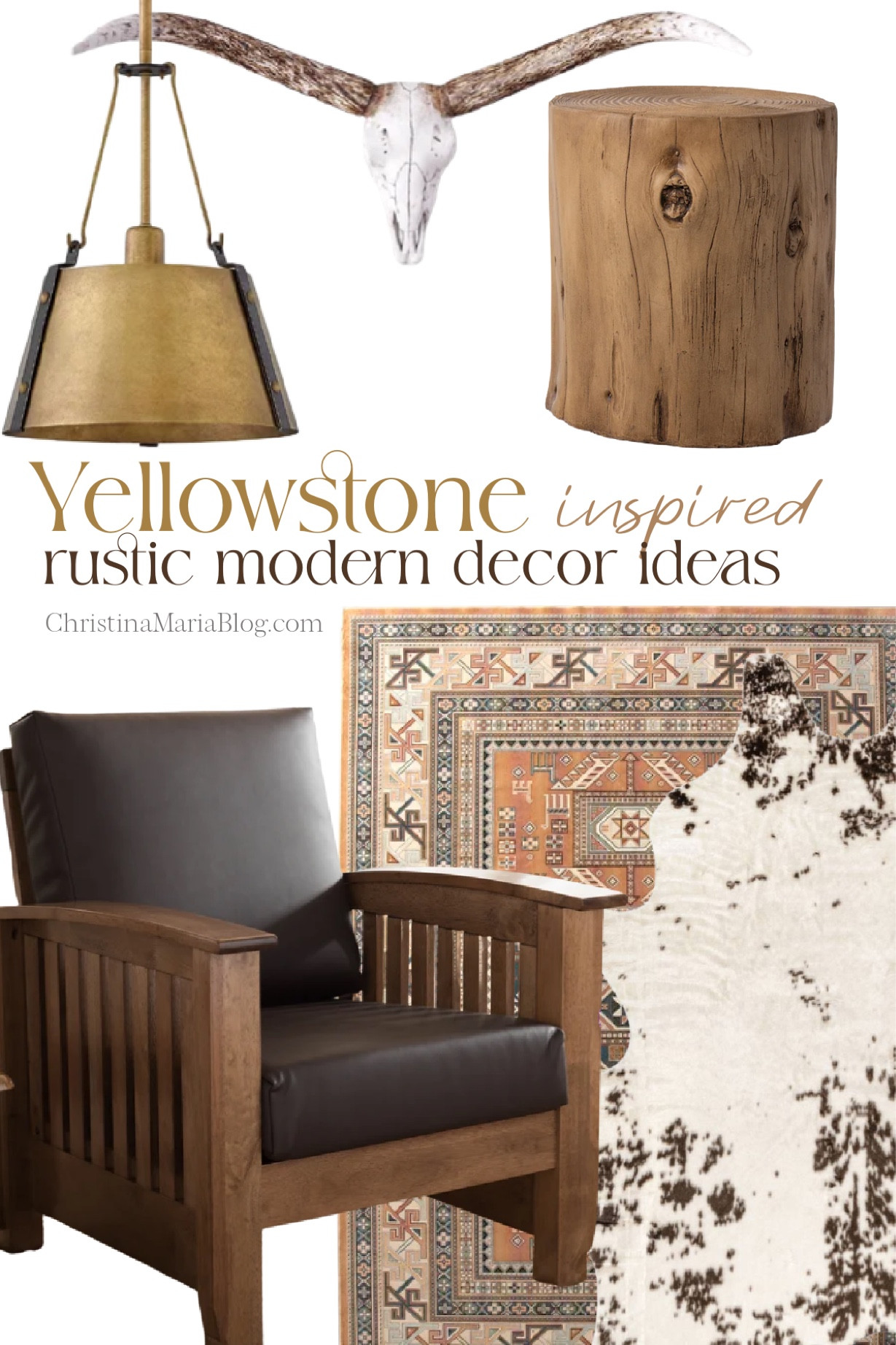 Yellowstone inspired rustic modern design ideas - recreate a modern Dutton ranch lodge in your home! 

#LTKunder100 #LTKstyletip #LTKhome