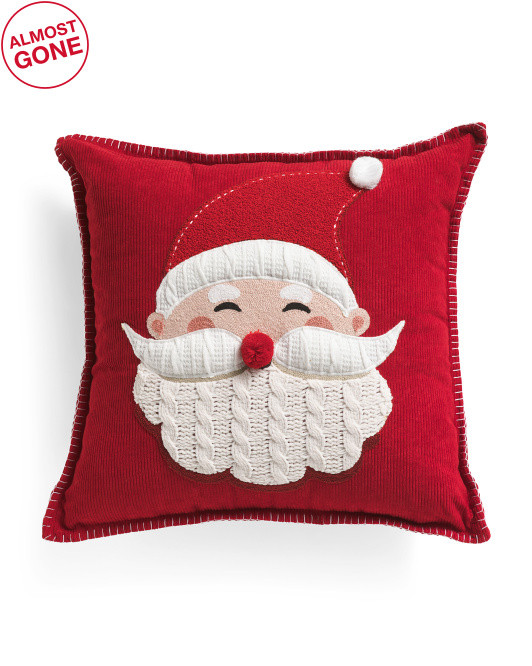 20x20 Santa Face Pillow | TJ Maxx