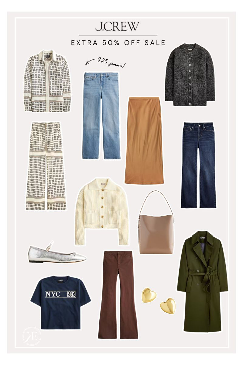 Extra 50% off sale prices at J.Crew! Use code FRIDAY. Some of these items end up being under $50! 

 