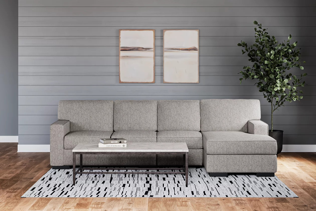 Ashlor Nuvella® 3-Piece Sectional with Chaise | Ashley Homestore