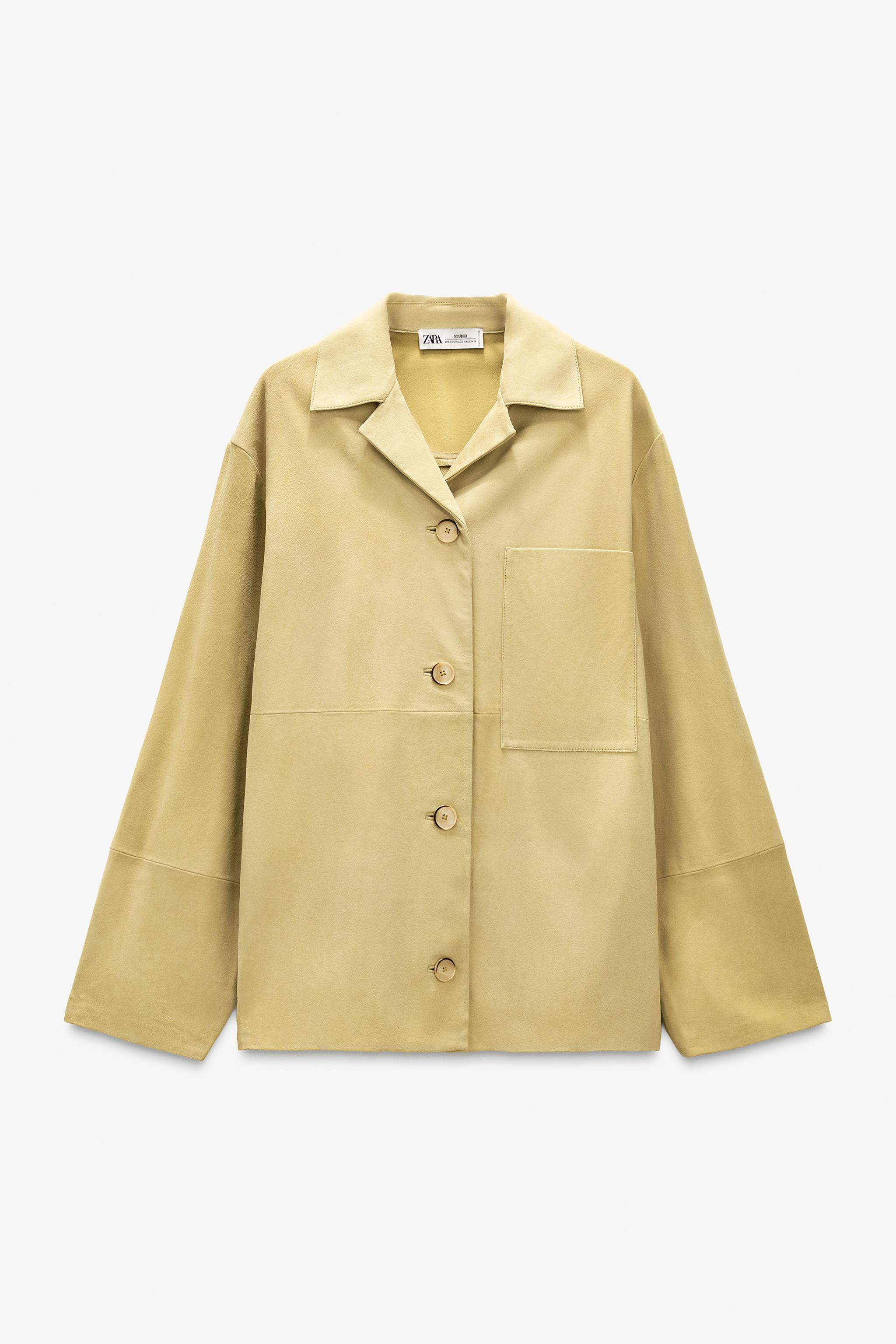 LIMITED EDITION SUEDE LEATHER POCKET SHIRT | Zara US