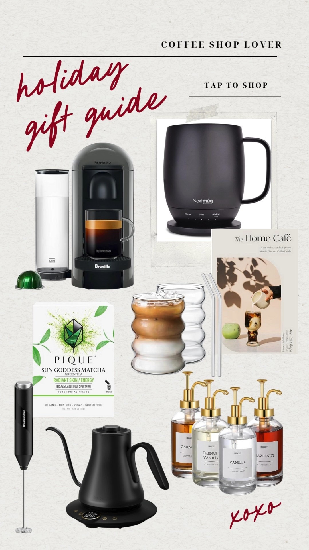 Gift guide for the coffee lover in your life. Great gift for mom, dad, grandparents, in-laws

Matcha and coffee gift guidee for

#LTKHome #LTKSeasonal #LTKGiftGuide