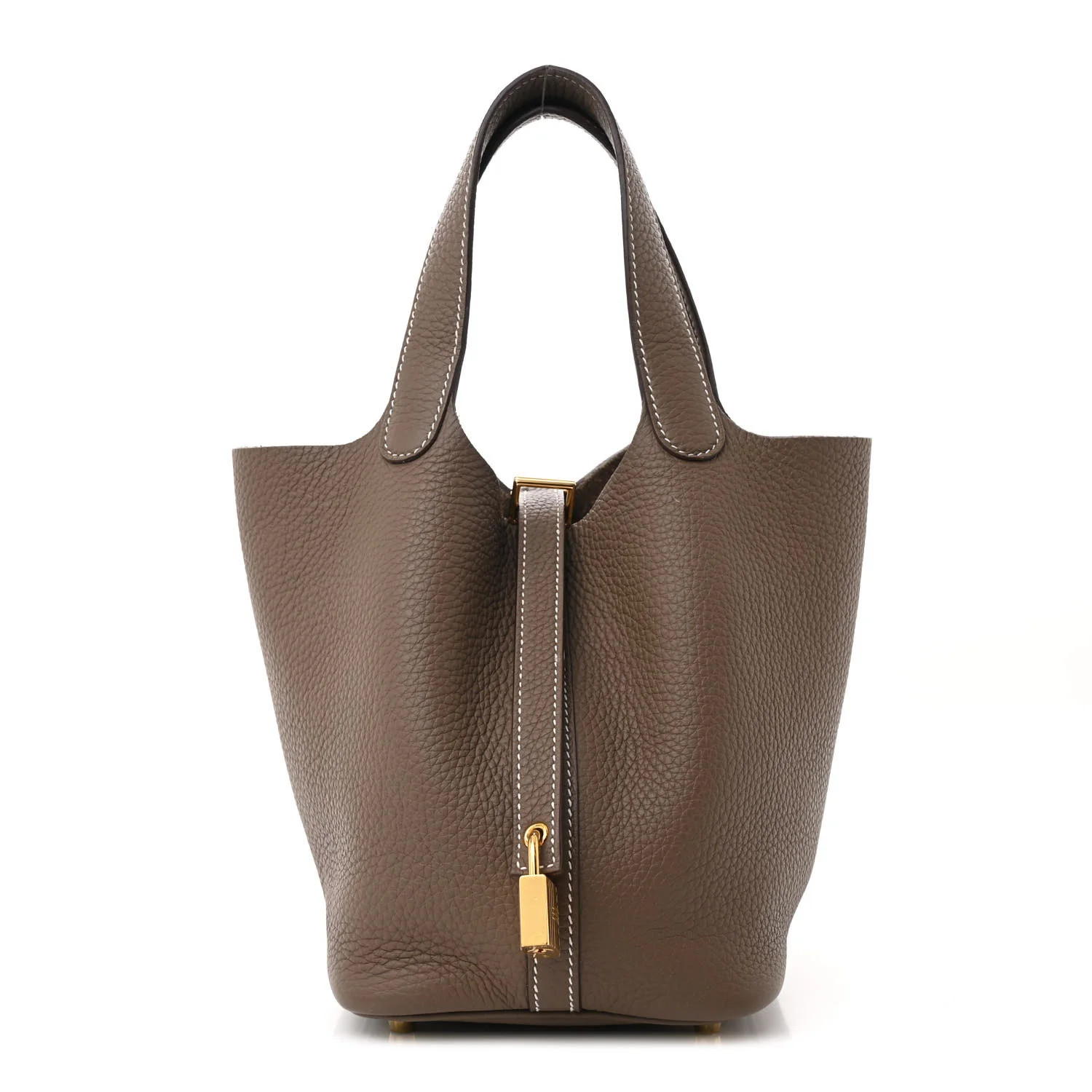 Hermes Taurillon Clemence Picotin Lock 18 PM Etoupe 1683024 | FASHIONPHILE (US)