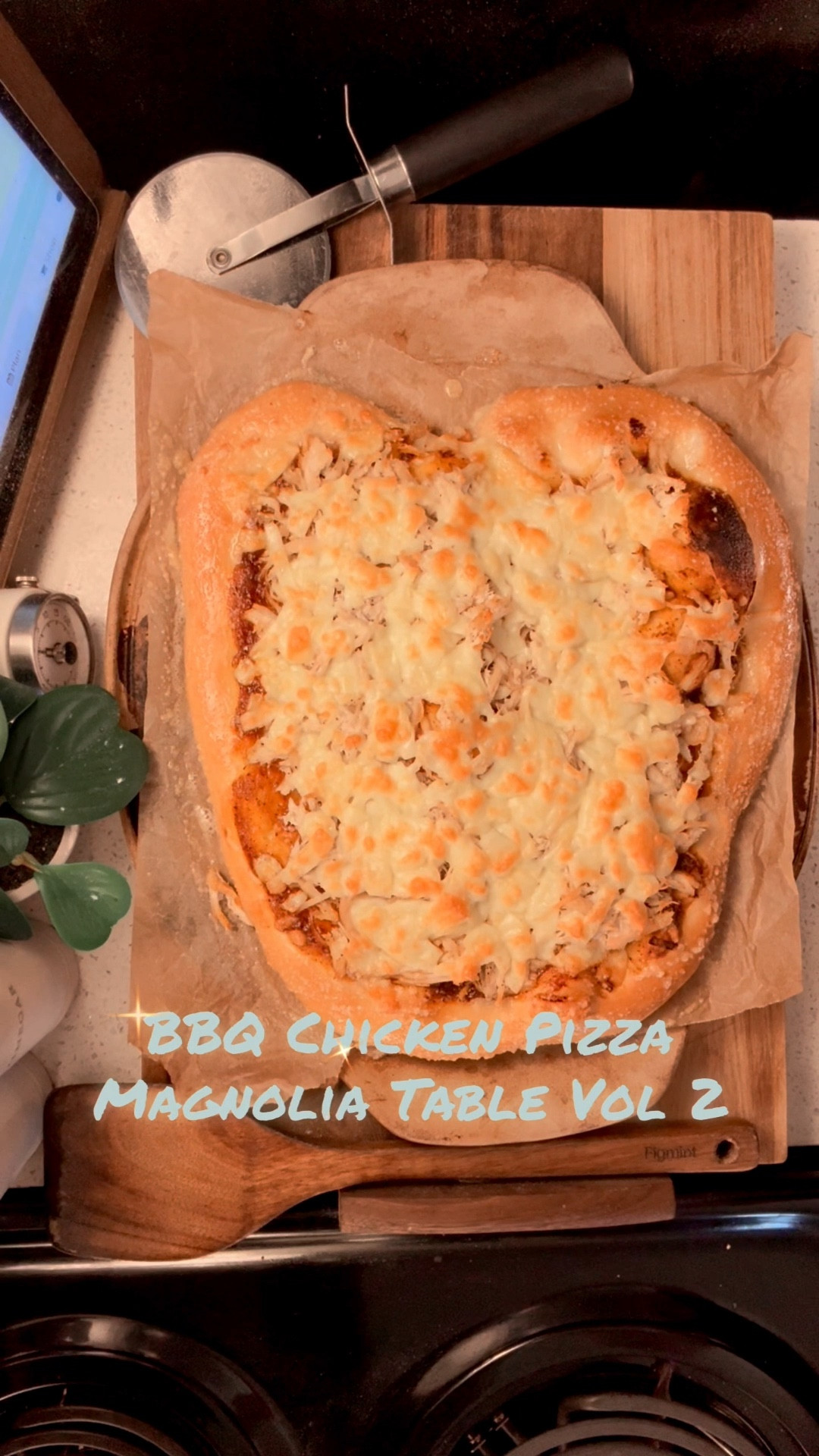 I couldn’t help but wonder if pizza is the real love language. Forget roses and handwritten notes. Sometimes romance is barbecue sauce brushed over warm dough, pulled chicken tangled with melted sharp cheddar cheese, and the golden edges of crust baked just right.

Inspired by Julie & Julia, I’m cooking my way through Magnolia Table Volumes 1, 2, and 3. I’m calling it The Jeanie Jo & Joanna Project. Recipe 52 of 457 is BBQ Chicken Pizza—and here’s how it turned out.

The smoky sweetness of the sauce met the gooey cheese like a first kiss you actually want to remember. The crust was crisp enough to hold its own yet soft enough to fold, New York-style. It’s backyard barbecue meets Friday night pizza party, and we didn’t leave a single slice behind.

Gracefully yours,
🫶🏻 Jeanie Jo

#LTKFindsUnder50 #LTKHome #LTKFindsUnder100