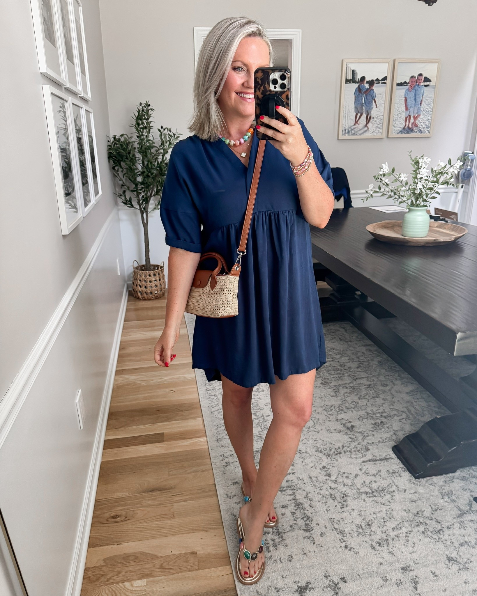 This navy dress is one of those pieces that works for so many occasions. The lightweight fabric keeps it comfortable on warm days, while the eyelet detail and flutter sleeves give it a little extra something. Just add flats or sneakers now, then a denim jacket when the weather cools off.

navy dress, eyelet dress, flutter sleeve dress, casual dress, everyday style, fall transition outfit, teacher outfit, comfortable dress, boutique fashion, classic style, lovelylifestyling

#LTKootd #LTKmomlife #LTKSeasonal