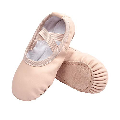 Stelle Girls Ballet Shoes Boys Toddler Soft Leather Dance Slippers for Toddler/Little Kid/Big Kid(Ballet Pink,9MT) | Amazon (US)