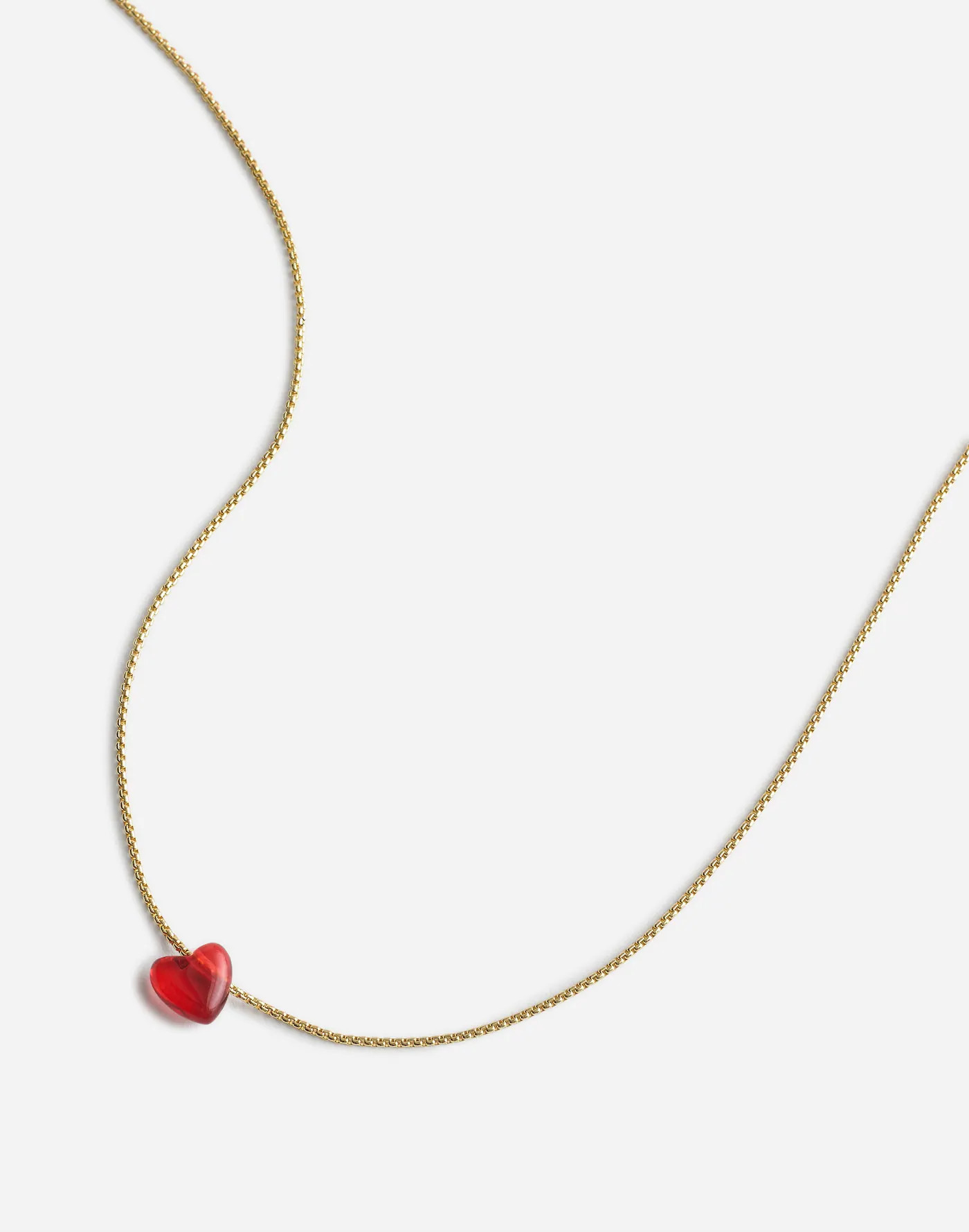 Glass Heart Pendant Necklace | Madewell | Madewell