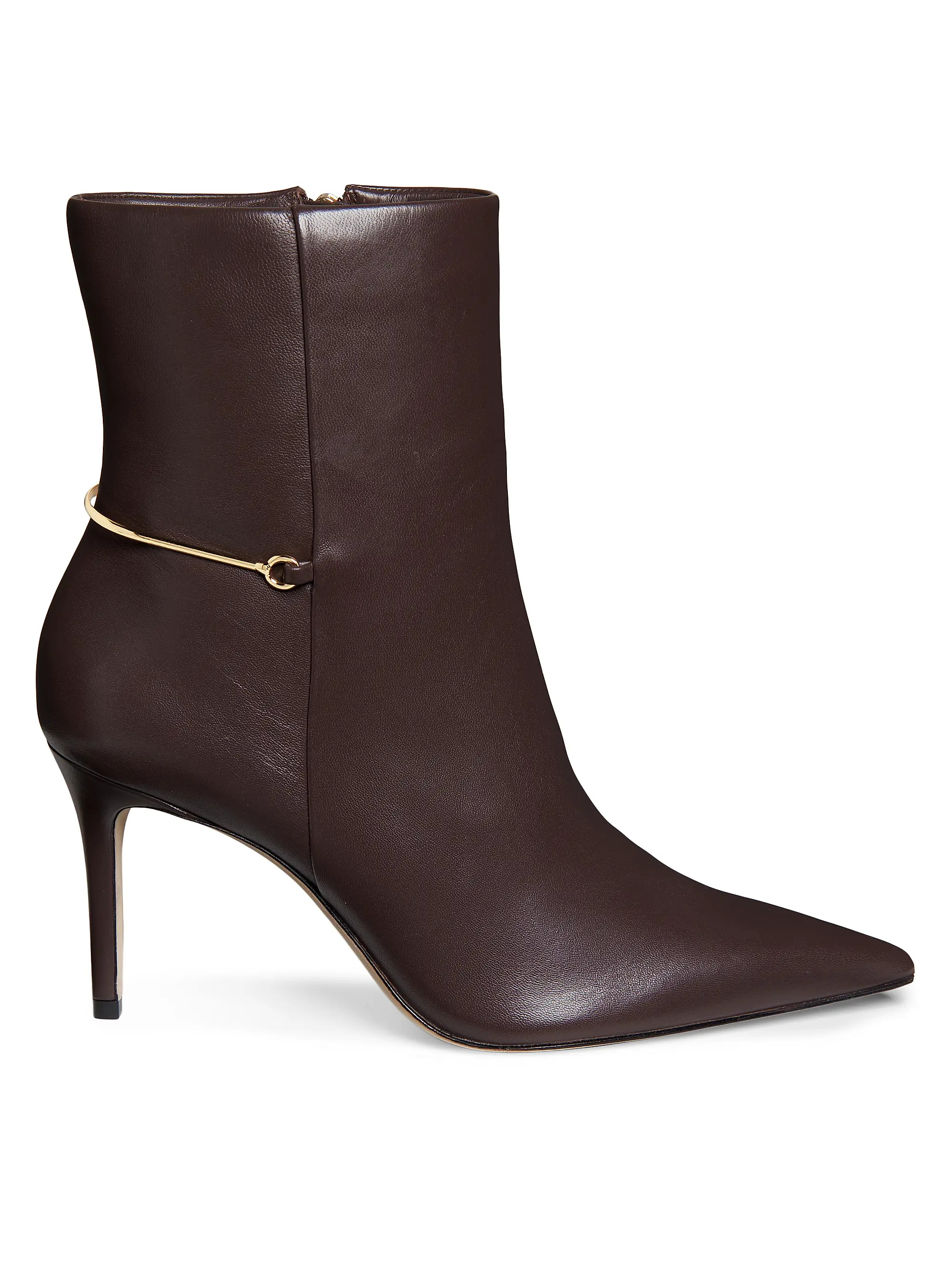 85MM Leather Stiletto Booties | Saks Fifth Avenue