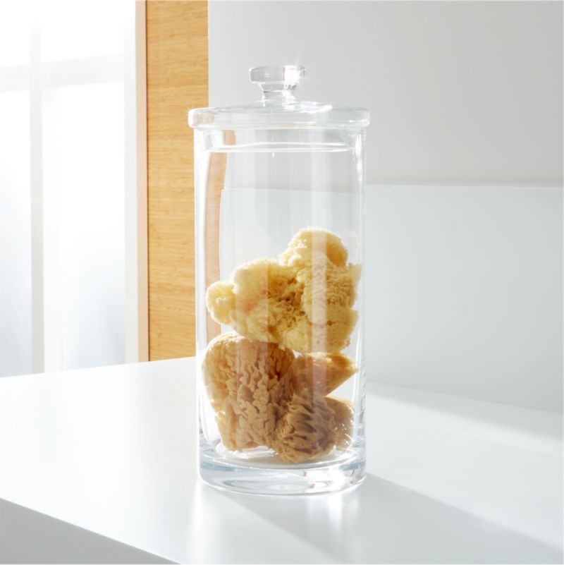 Extra Extra Large Glass Canister + Reviews | Crate and Barrel | Crate & Barrel