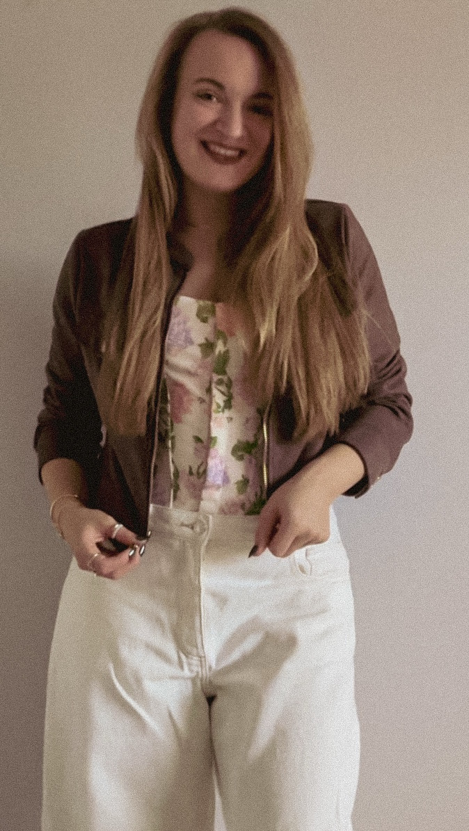 Three outfit ideas for effortless everyday style: a wide-leg burgundy jumpsuit for a polished one-piece look, a pastel satin slip skirt outfit paired with a ruched neutral top for soft feminine style, and a cream wide-leg denim outfit with a floral camisole and cropped jacket for casual spring layering. 

#LTKFindsUnder50 #LTKCyberWeek #LTKootd