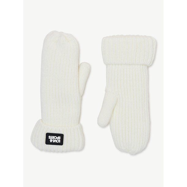 Love & Sports Women's Mittens with Faux Sherpa Lining - Walmart.com | Walmart (US)