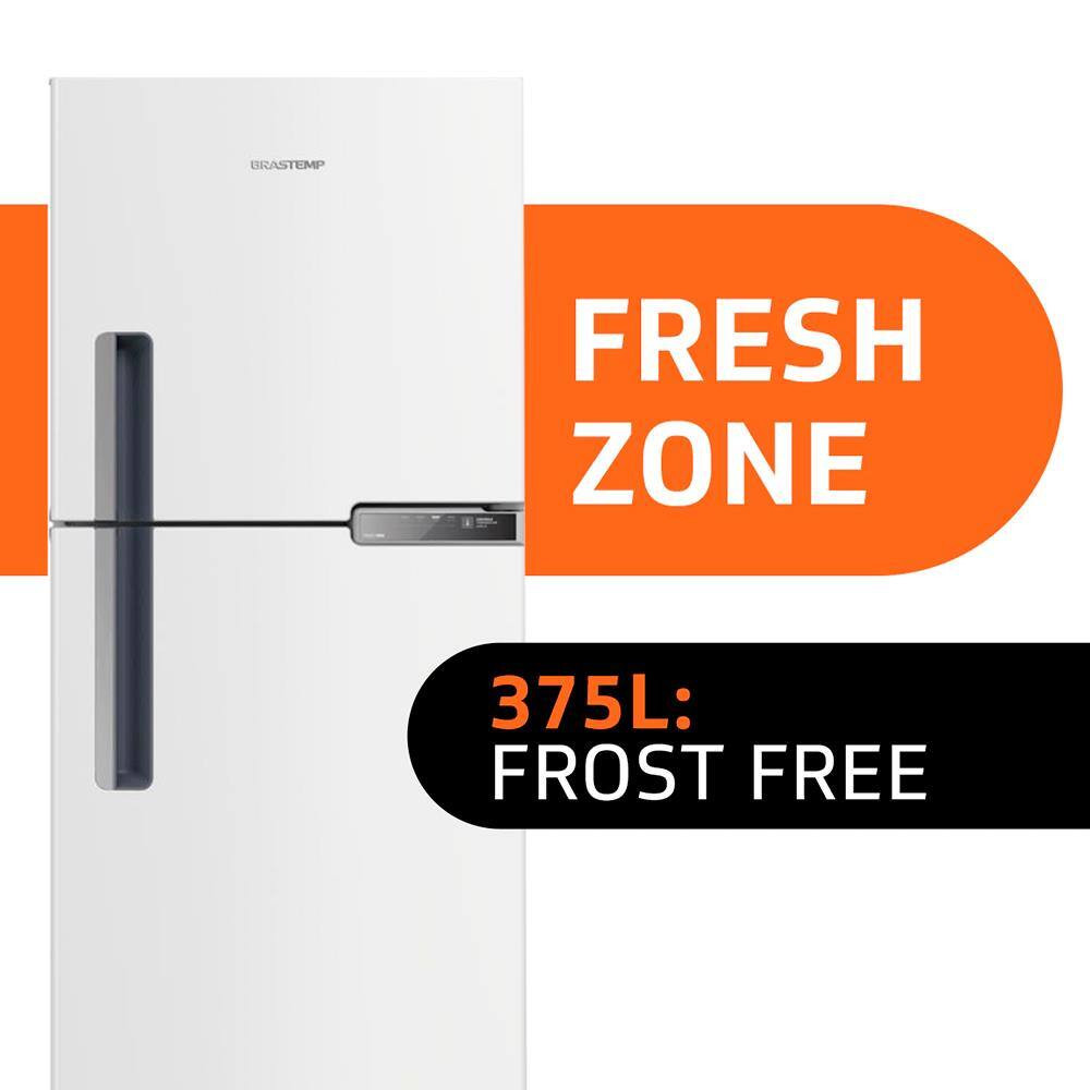 Geladeira Brastemp Frost Free Duplex BRM44HB com Compartimento Extrafrio Fresh Zone Branca - 375L | Casas Bahia (BR)