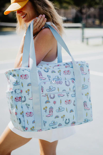 Lucky Girl Western Foldable Large Tote Bag | Katydid.com