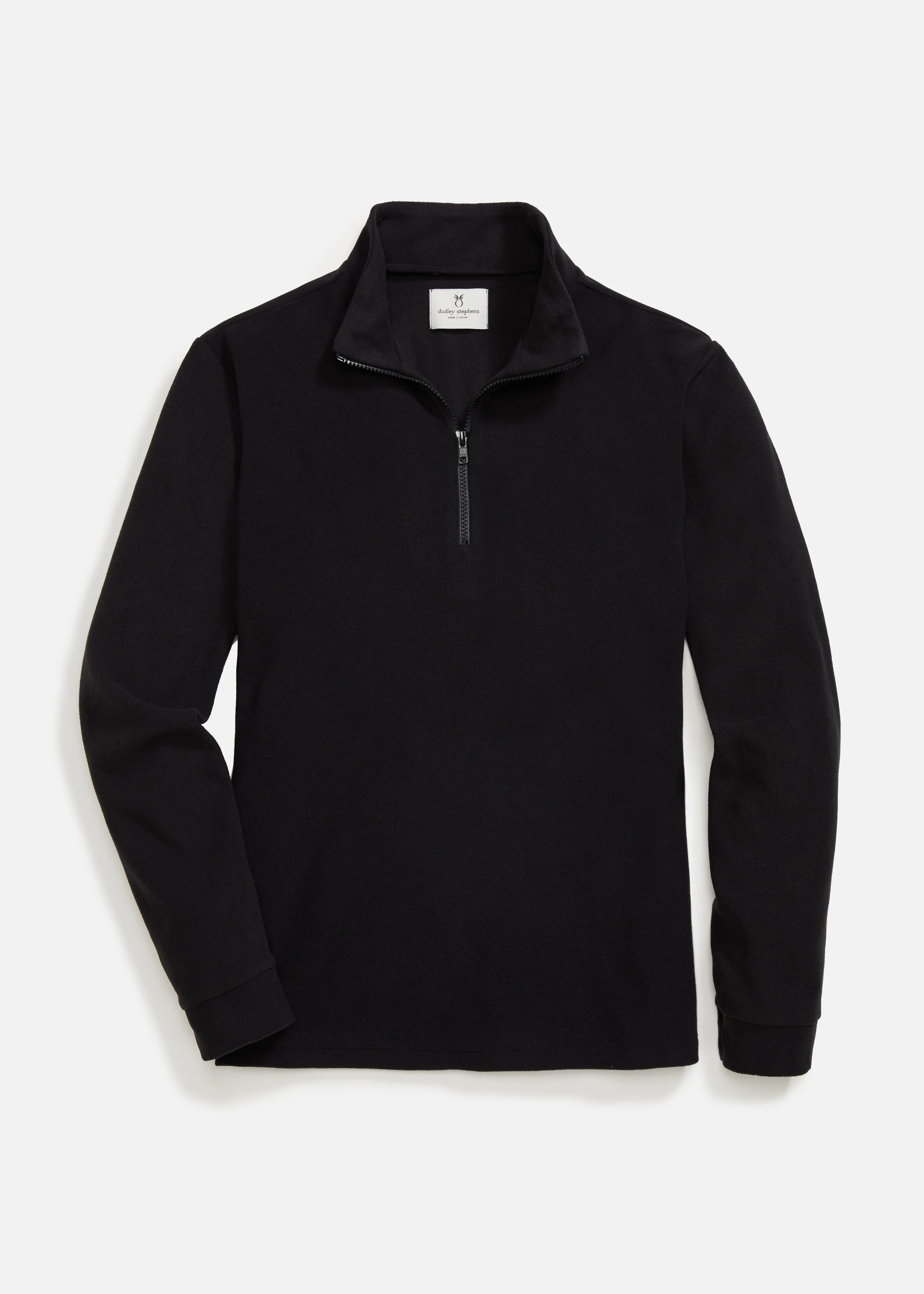 Men's Duffield Pullover in Terry Fleece (Black) | Dudley Stephens
