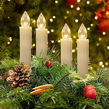 30 PCS Flameless LED Taper Candles Battery Operated Christmas Tree Candle Lights Electric Fake Ca... | Amazon (US)