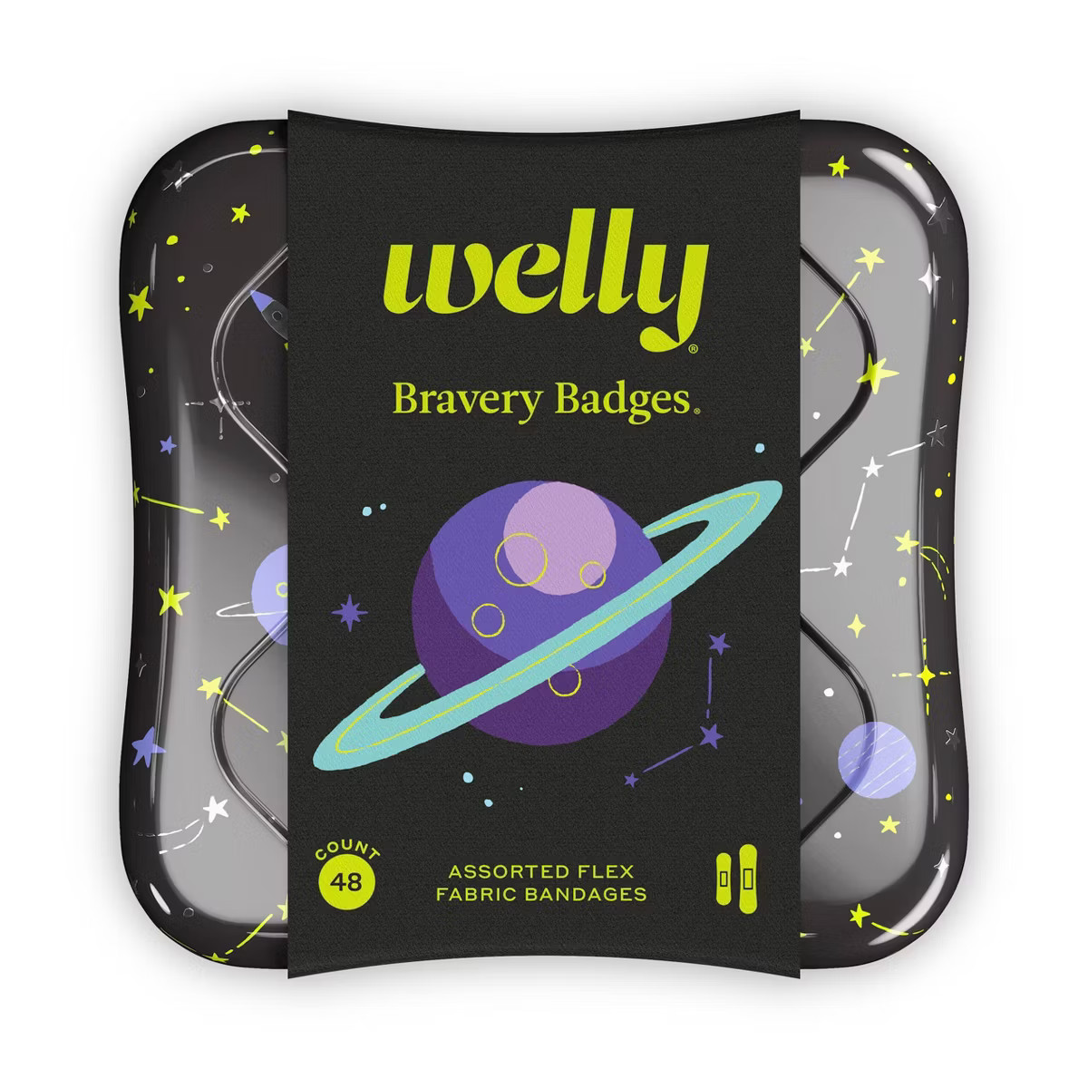 Welly Kid's Flex Fabric Bandages - Space - 48ct | Target