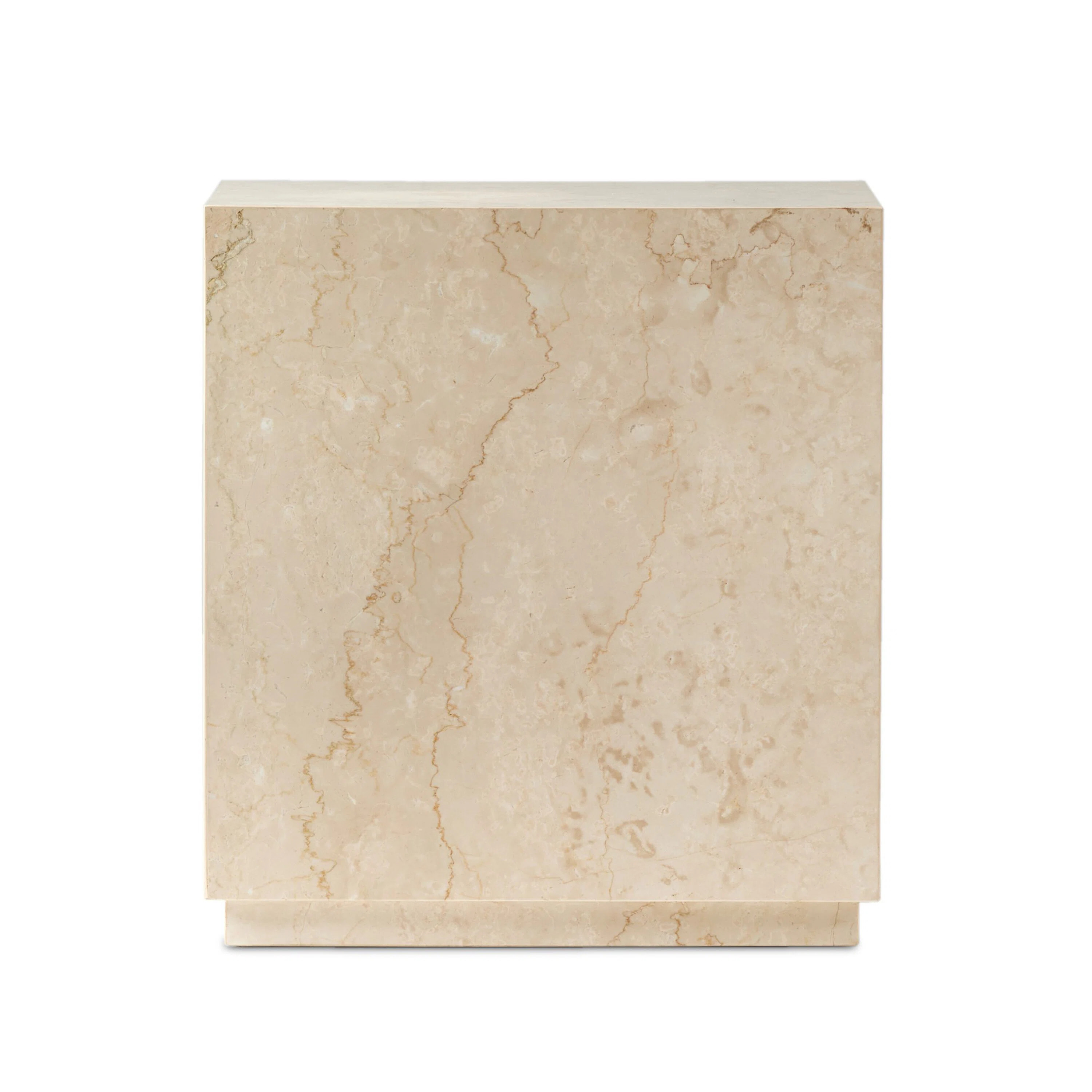 Four Hands Oakland Square Outdoor End Table-Outdoor Cream Marble | Perigold | Perigold