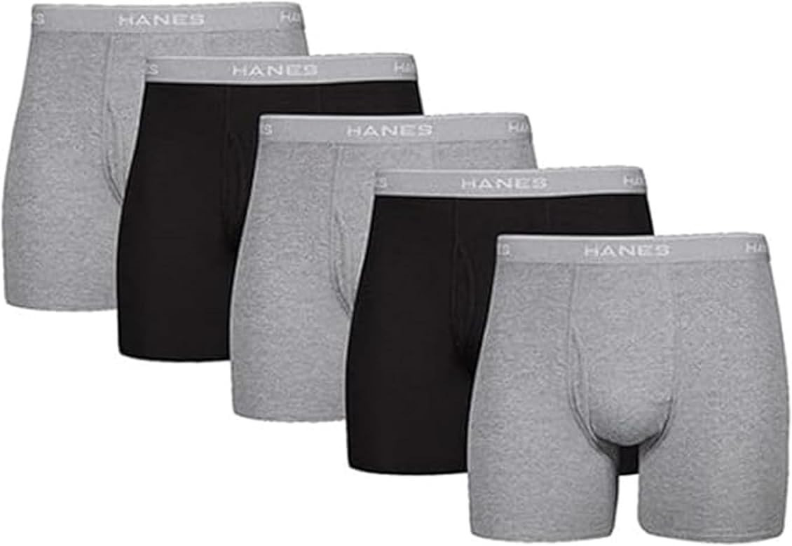 Hanes Ultimate Men's Tagless Boxer Briefs, 5-Pack | Amazon (US)