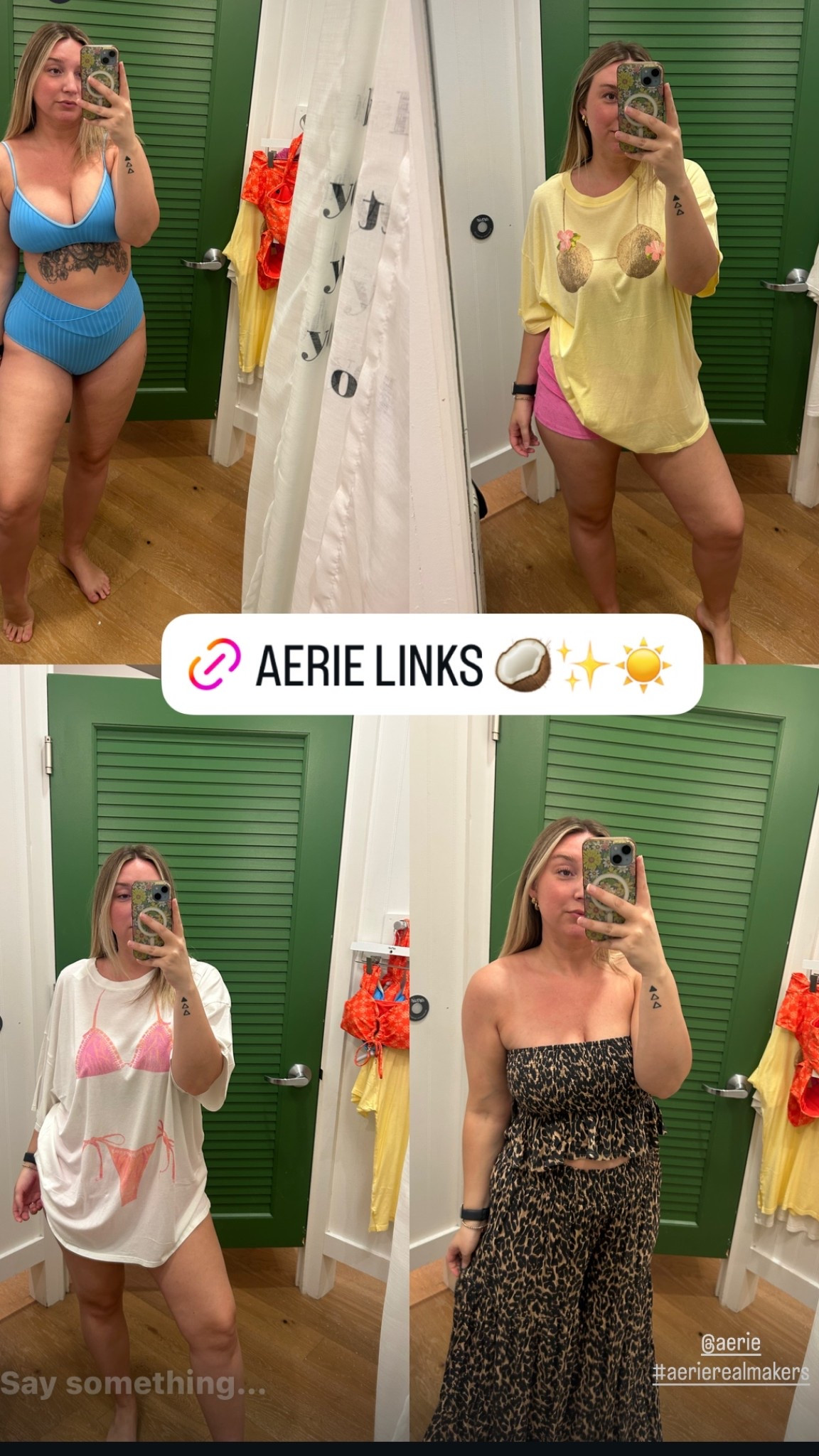 Aerie new arrivals 

#LTKSeasonal #LTKMidsize #LTKSwim