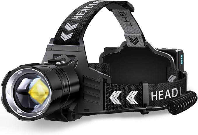 FINICO Rechargeable LED Headlamp 99000 High Lumens, 95 Hours Long Lasting Head Light with Zoomabl... | Amazon (US)