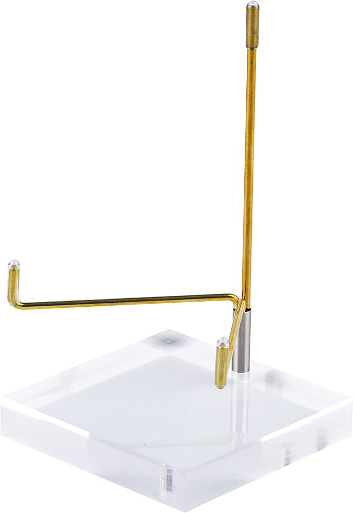 awsakc Adjustable Metal Arm Display Stand Easel with 80mm Acrylic Base,Suitable for Crystal,Plate... | Amazon (US)