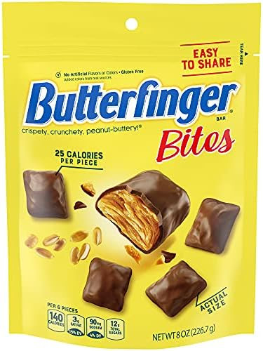 Butterfinger Pouch Bites 8 Oz - (Pack of 6) | Amazon (US)