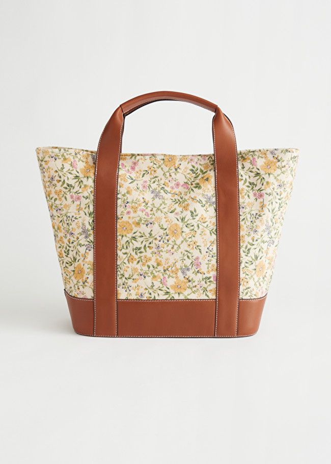 Canvas Leather Tote Bag | & Other Stories (EU + UK)