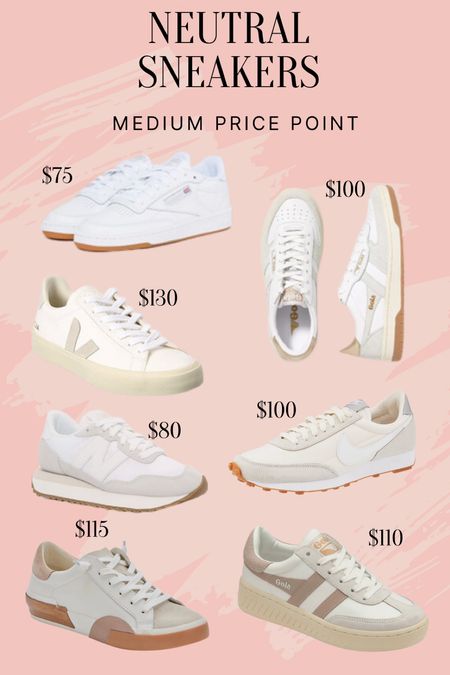 White neural sneakers - medium price point 

#LTKunder100 #LTKshoecrush #LTKsalealert