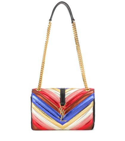 Schultertasche Classic Collège Monogram Medium aus Metallic-Leder | Mytheresa (DACH)