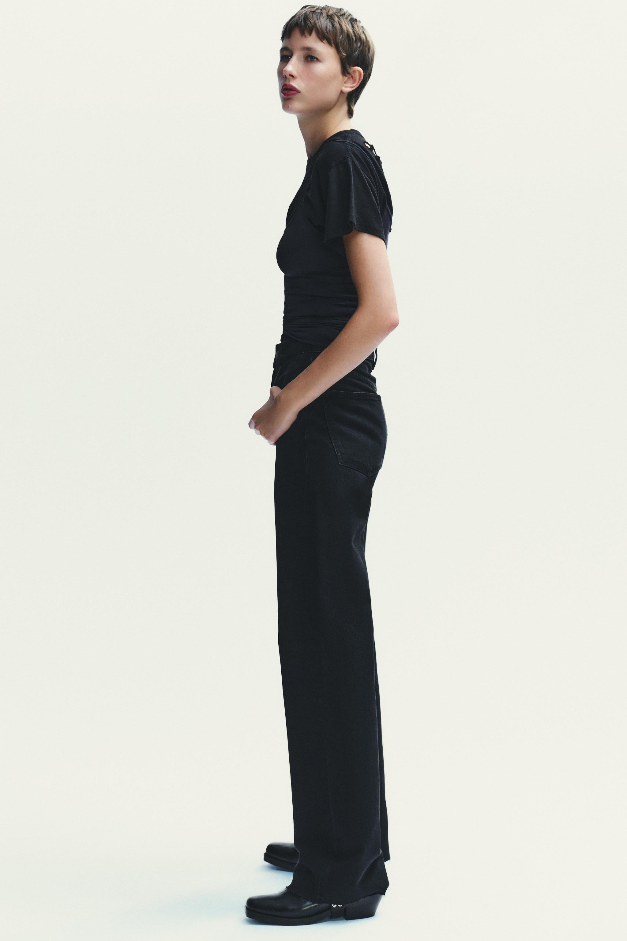 TRF HIGH RISE WIDE LEG JEANS | Zara US