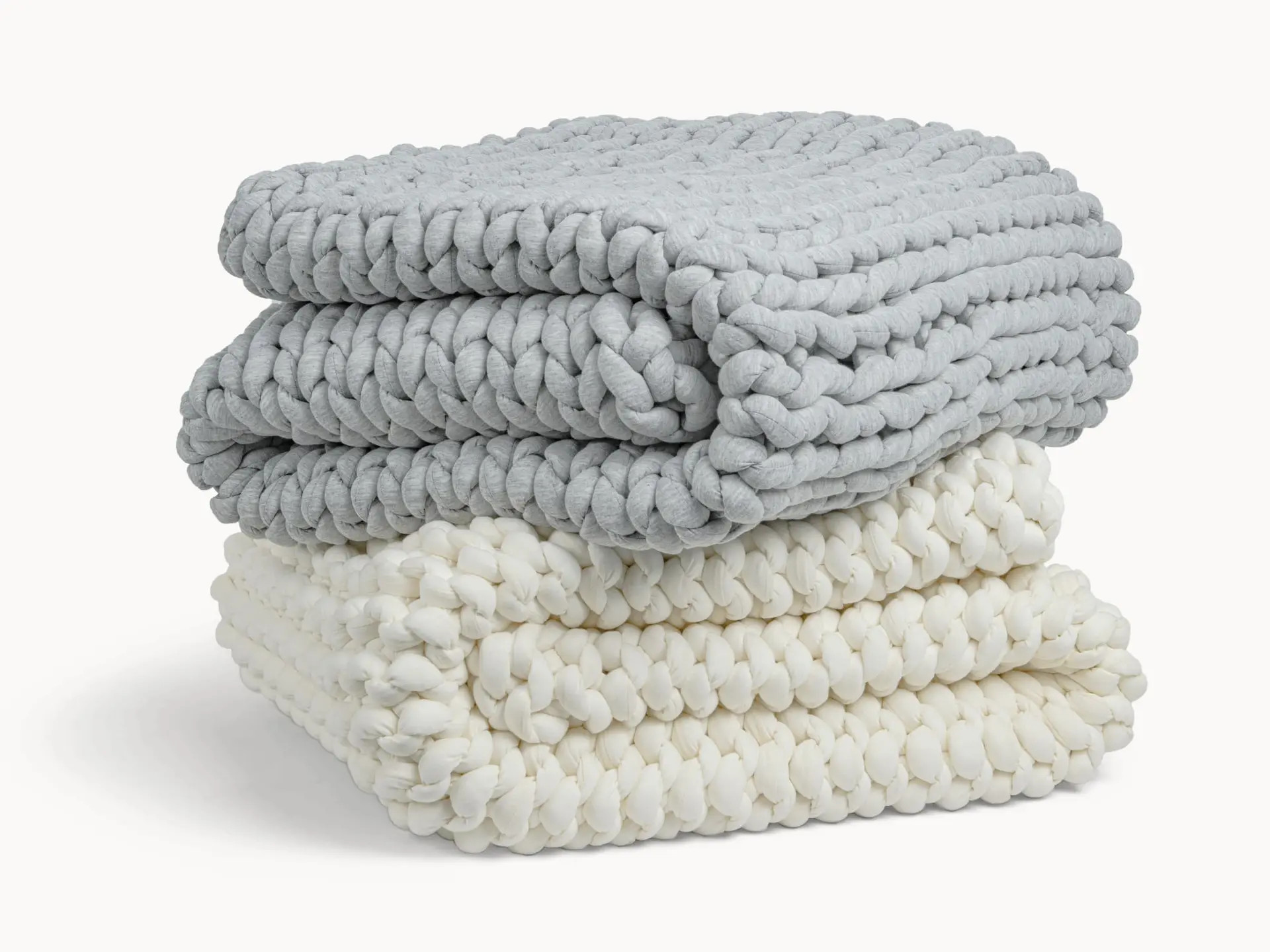 Hand-Knit Weighted 10 lb Blanket | Leesa Sleep