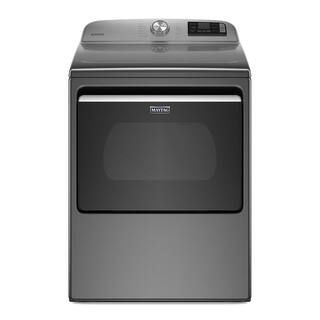 7.4 cu. ft. 240-Volt Metallic Slate Smart Capable Electric Dryer with Hamper Door and Advanced Mo... | The Home Depot