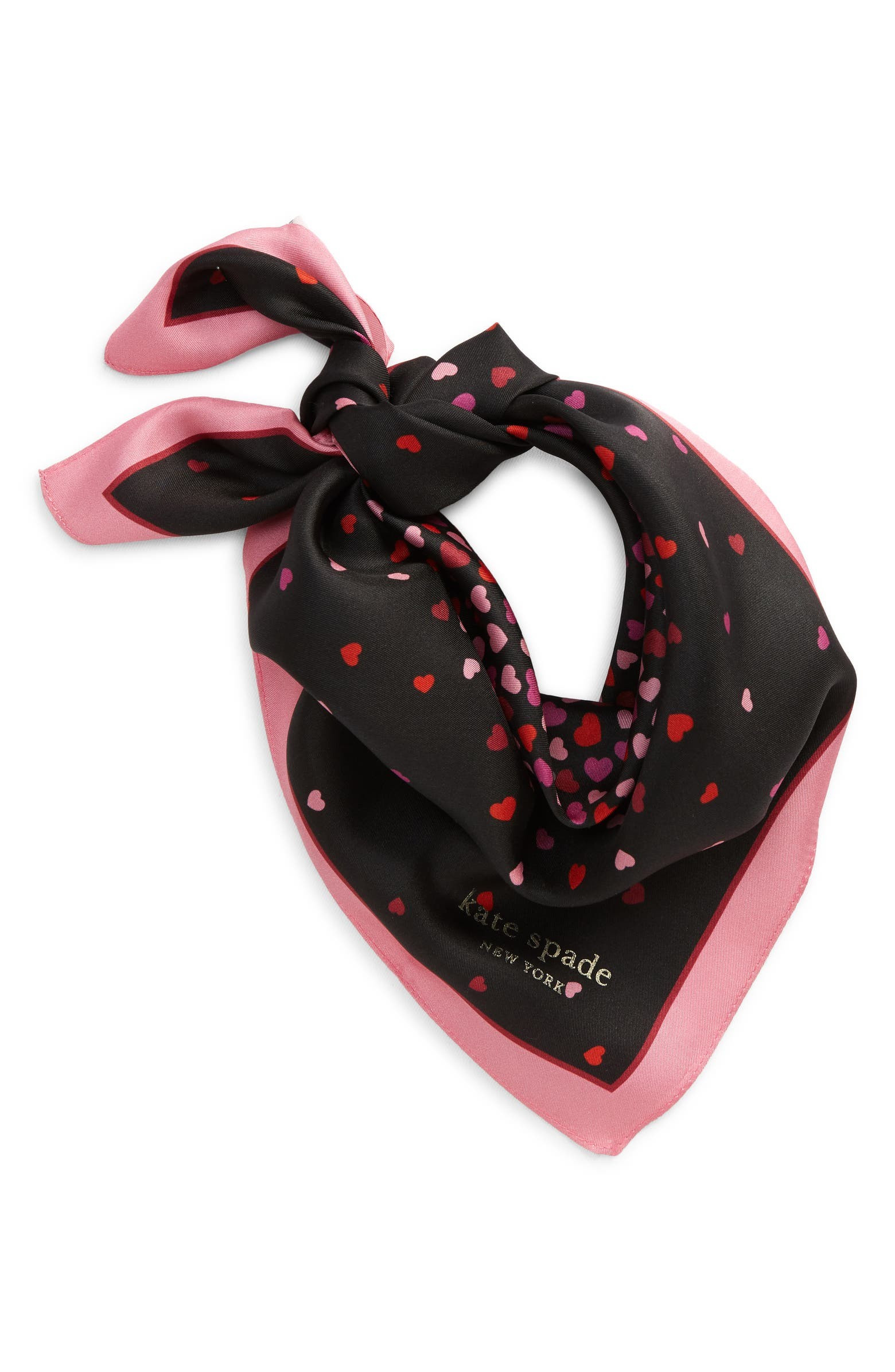 kate spade new york heart party silk bandana | Nordstrom | Nordstrom