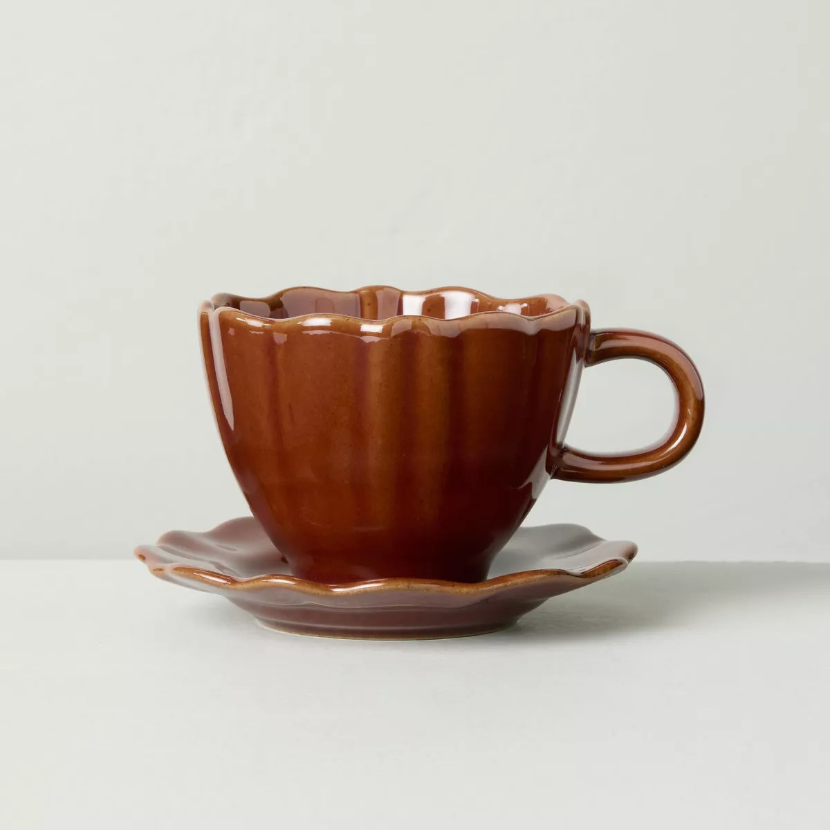 5oz Scalloped Stoneware Espresso Cup - Hearth & Hand™ with Magnolia | Target