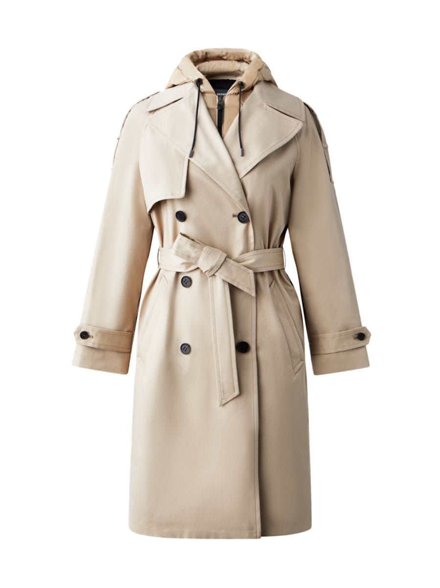 Mackage Trisha Hooded Trench Coat | Saks Fifth Avenue