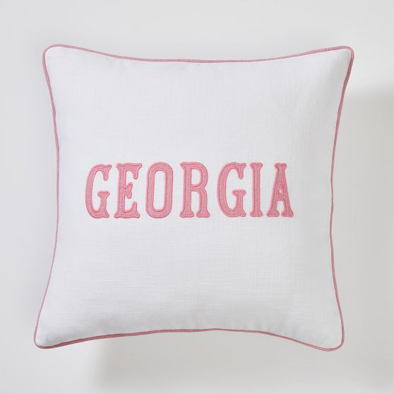 Bespoke Embroidered Pillow | Mark and Graham