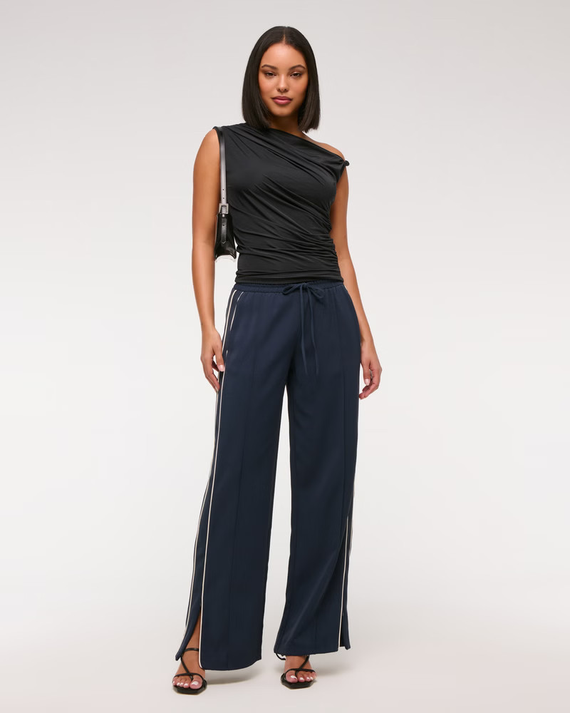 Women's Pull-On Track Pant | Women's Bottoms | Abercrombie.com | Abercrombie & Fitch (US)